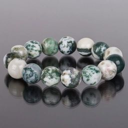 Браслет из Мохового агата 17 см