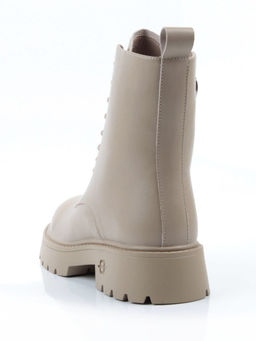 04-PAS144-2Z BEIGE Ботинки зимние женские (натуральная кожа, 100% шерсть)