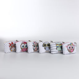 Цена за 2 шт. Кошелёк детский «Совушки» Выбражулька, маленький, монетница, МИКС