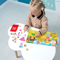 Магнитная книжка-игрушка Одень куколку, 8 стр. - Буква-ленд фото 11