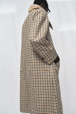 ZW COLLECTION REVERSIBLE CHECKS TRENCH COAT - Zara фото 6