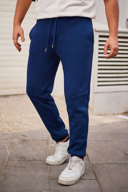 TRENDYOL MAN Indigo Regular/Normal Kesim Dikis Detayl? Kal?n Esofman Alt? TMNAW25EA00002 - Trendyolmilla фото 11