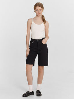 Шорты женские джинсовые черные черный 2024-DS603-1 - Mark formelle фото 4