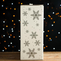 Подарочная коробка "Серебро" 28 х 14 х 33 см. Новый год