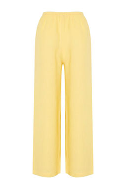 Kahverengi Dokuma Muslin Normal Bel 100% Pamuk Plaj Pantolon TBESS26PL00005 - Trendyolmilla фото 4