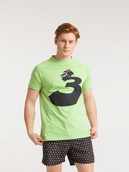Футболка ЗАПОРОЖЕЦ Avto 3 BRIGHT GREEN  фото 2