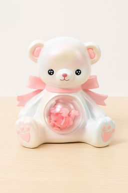 Ночник Teddy bear, white (11 см), пластик