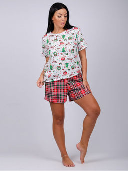 Пижама/домашний костюм ДК-308-красный - Ihomelux фото 2