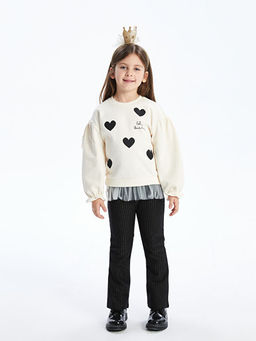 Beli Lastikli Basic K?z ?ocuk ?spanyol Pa?a Tayt