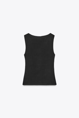 SLEEVELESS FLORAL TOP - Zara фото 6