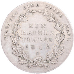 1 рейхсталер 1815 года A Пруссия