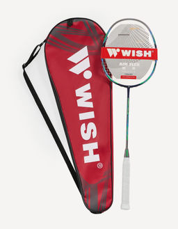 Ракетка для бадминтона WISH Carbon Pro 98, серый/зеленый