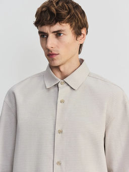 Рубашка из льна и хлопка / Zarina  фото 6