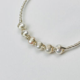 Браслет регулируемый с речным Жемчугом от 16 см