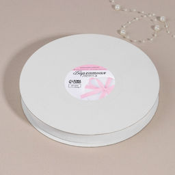 Лента бархатная, 20 мм, 18±1 м, белая №01