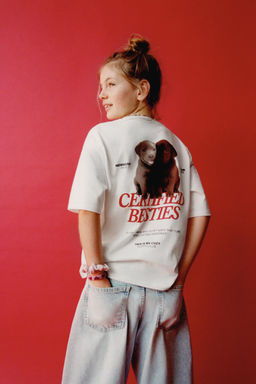 CAMISETA ESTAMPADO PERROS / Blanco - Zara фото 5