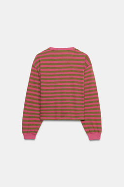 CAMISETA MANGA LARGA RAYAS / Rayas marrones