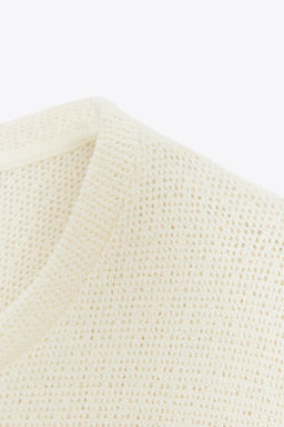 CUT-OUT KNIT TOP - Zara фото 18