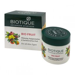 Bio Fruit Whitening & Depigmentaion Face Pack / Биотик Био Фруктовая Маска Для Лица 75г.