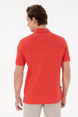 Erkek Regular Fit Polo Yaka K_rm_z_ Basic Ti__rt Sepette S_rpriz _ndirim - U.s. polo assn фото 5