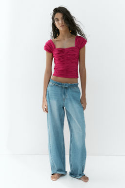 Top fruncido de algod?n - H&m фото 2