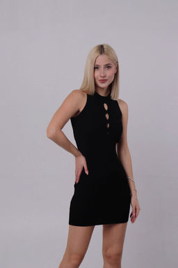 Мини-платье чёрное - Martichelli фото 4