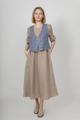 Платье  100% лен