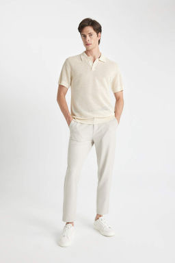 Standart Fit Normal Kesim Basic Duz K?sa Kollu Triko Polo Tisort - Defacto фото 4