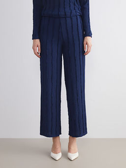 Beli Lastikli Dokulu Kad?n Pantolon