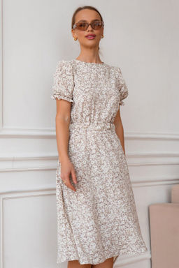 Вискоза 50% Летнее платье с рукавами-фонариками