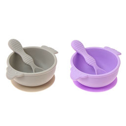 Тарелка детская на присоске с ложкой, силиконовая, МИКС - Simaland фото 9