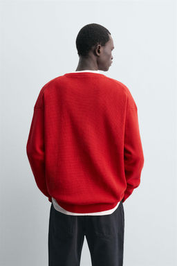 TEXTURED COTTON SWEATER - Zara фото 3