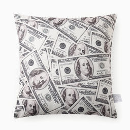 Подушка декоративная Этель Dollars 40х40 см, велюр, 100% п/э