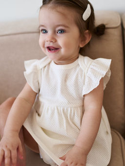 Платье-боди с крылышками "Молоко" 0+