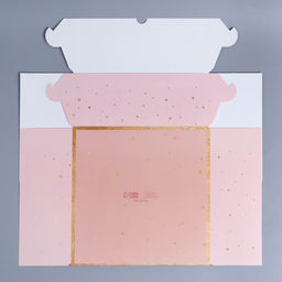 Цена за 5 шт. Коробка для капкейков, кондитерская упаковка с окном, 9 ячеек «Цветы», 25 х 25 х 10 см