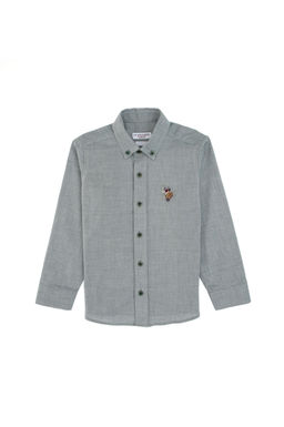 Erkek _ocuk Koyu Ye_il Uzun Kollu Basic G_mlek