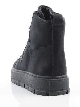 05-AW1002-6M DK. BLUE Ботинки зимние мужские (натуральная кожа, натуральный мех)