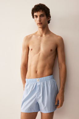 Pack de 2 calzoncillos boxer en saten de algodon
