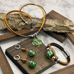 Серьги из муранского стекла MAGIC FOREST LS2059 - Vloes фото 6