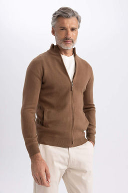 Кардиган Slim Fit с высоким воротником