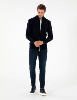 Lacivert Regular Fit Fermuarl_ Triko H_rka - Pierre cardin фото 4