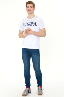 Мужская белая футболка с круглым вырезом Basic - U.s. polo assn фото 13