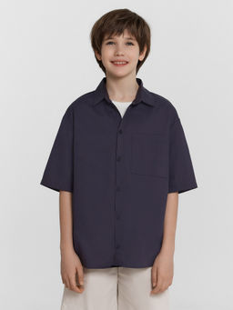 Рубашка для мальчиков серая с коротким рукавом - Mark formelle фото 2