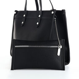 Сумка женская тоут TEXTURA на молнии, с кошельком, 30×10×24 см, чёрный