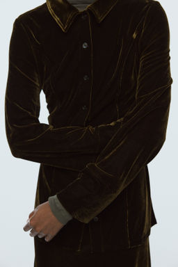 Camisa de velour - H&m фото 8