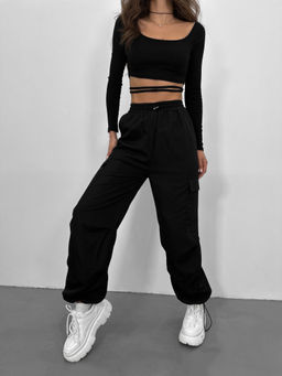 Брюки Алонс (черный) - Nadi bordo фото 3