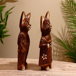 Сувенир «Парочка», 11×9×30 см, дерево