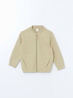 Basic Erkek ?ocuk Fermuarl? Sweatshirt