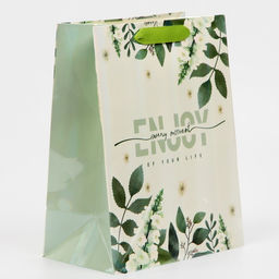 Пакет ламинированный Наслаждайся моментом, радужная голография, MS 18 х 23 х 10 см - Дарите счастье фото 2