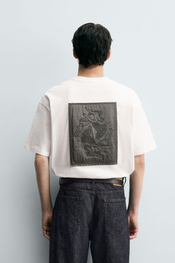 EMBROIDERED PATCH T-SHIRT - Zara фото 2